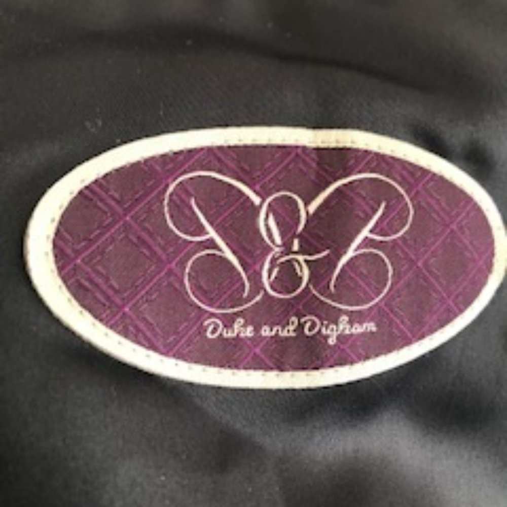 DUKE&DIGHAM MENS BLUE VELOUR SMOKING JACKET - Picture 2 of 12